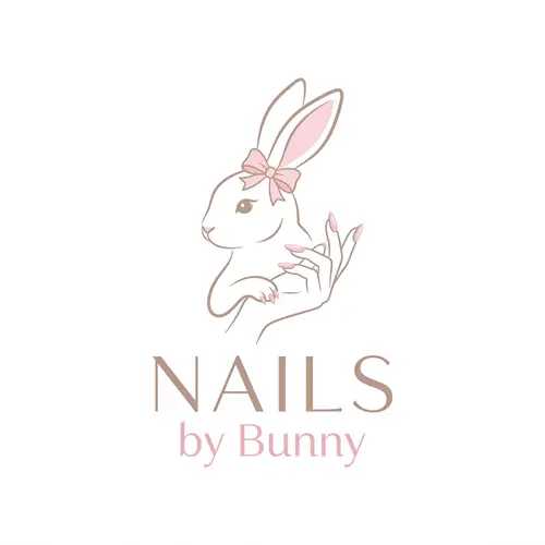 Elegant Bunny Logo for Nails by Bunny