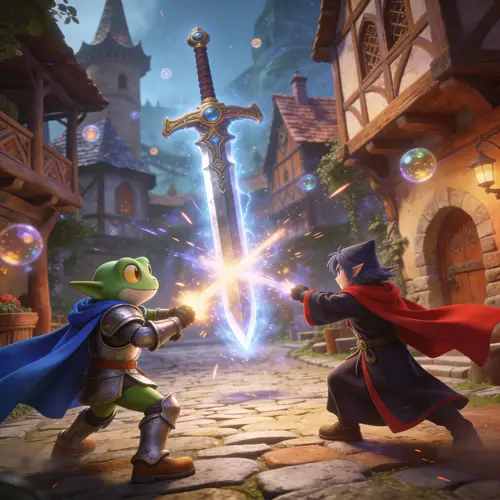 Frog and Magus Battle Masamune in Chrono Trigger