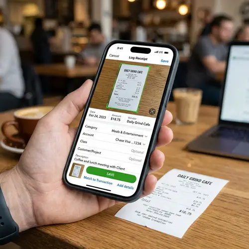 Log Receipts with the QBO Mobile App