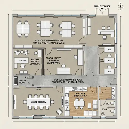 Creative Office Floor Plan Design