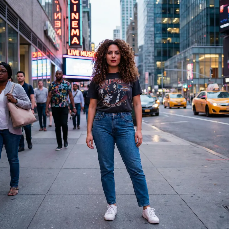 Hispanic Adult Film Actress | Confident Star with Brunette Hair & Emerald Eyes