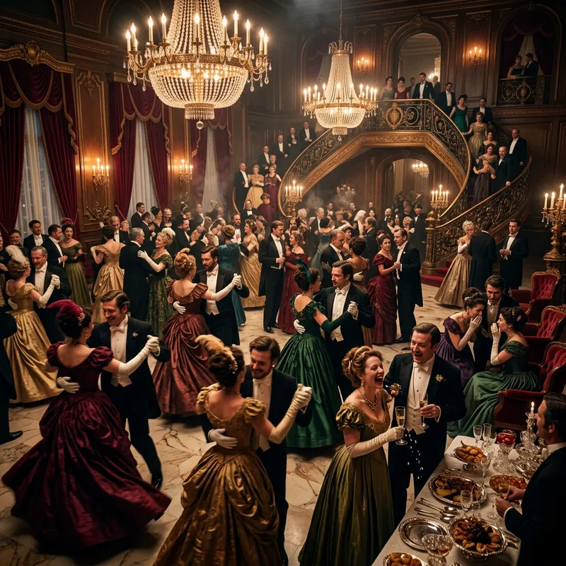 Opulent Victorian Mansion: A Night of Suspense and Elegance