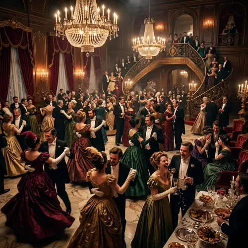 Opulent Victorian Mansion: A Night of Suspense and Elegance