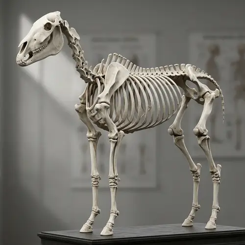 3D Equine Skeletal System - Detailed Horse Anatomy