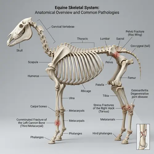 3D Equine Skeletal System: Explore Bone Injuries
