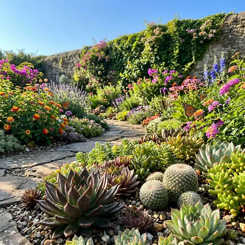 Vibrant Succulent Garden: Colors & Serenity | Nature Oasis