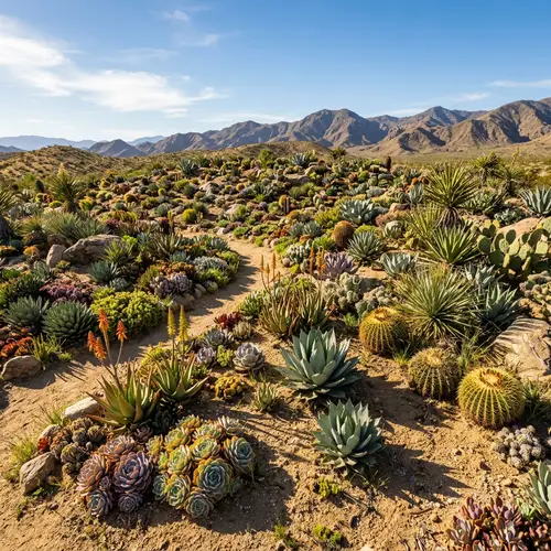 Desert Succulent Landscape - Growth and Resilience Exemplified