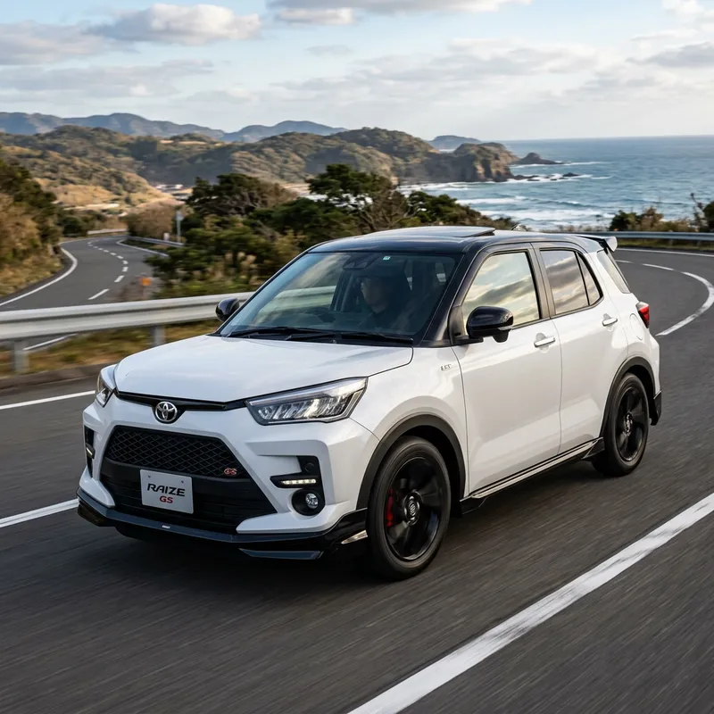 Toyota Raize GS Sport CVT SUV in Two Tone White