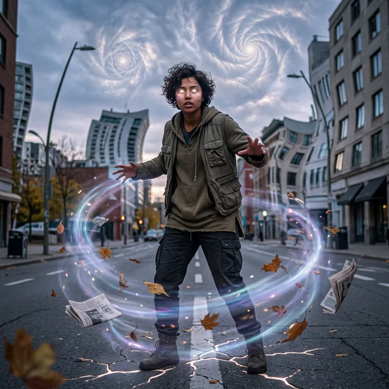 Surrealistic Person with Supernatural Powers