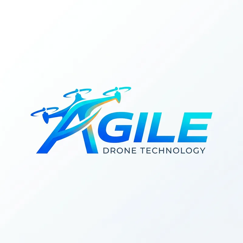Modern Agile Drone Logo Design