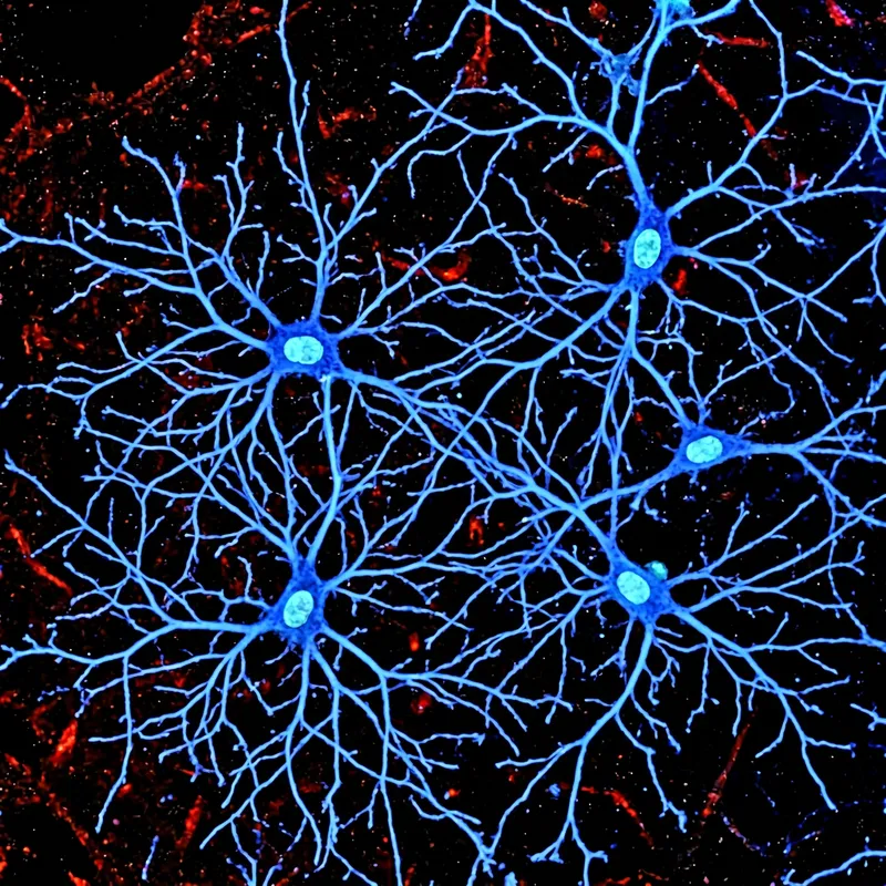 Biologically Accurate BV-2 Brain Cell Image: Microglia Research