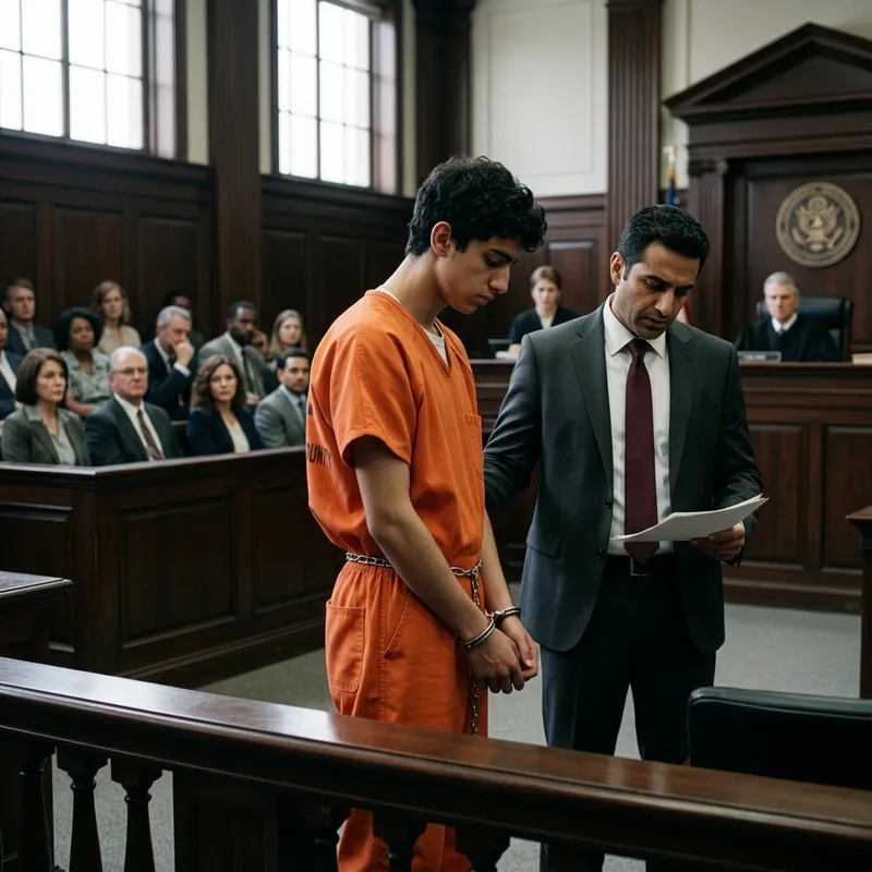 Cinematic Courtroom Drama: A Teen's Emotional Struggle