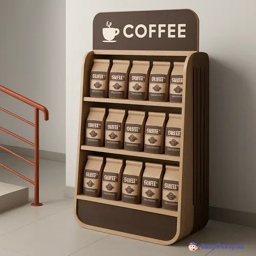 Modern Stand Design for Packed Coffee