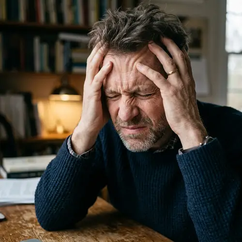 Middle-Aged Man in Deep Focus