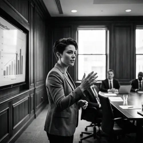 Professional Corporate Presentation | Classic Monochromatic Style