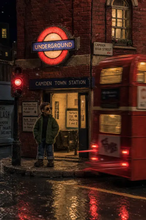 Handcrafted London Underground Stop-Motion Diorama