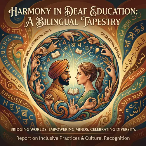 Inclusive Design: Deaf Education Report Cover Page