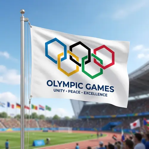 Reimagining Olympic Flag with Unity and Peace Symbolism