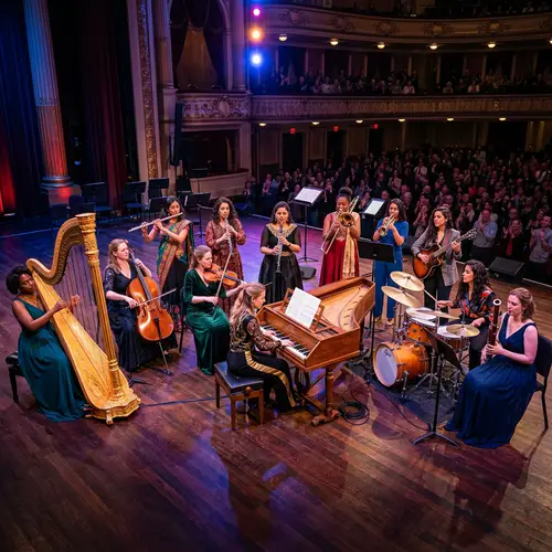 Unique Female Musicians on Stage | Diverse Instrumental Performance