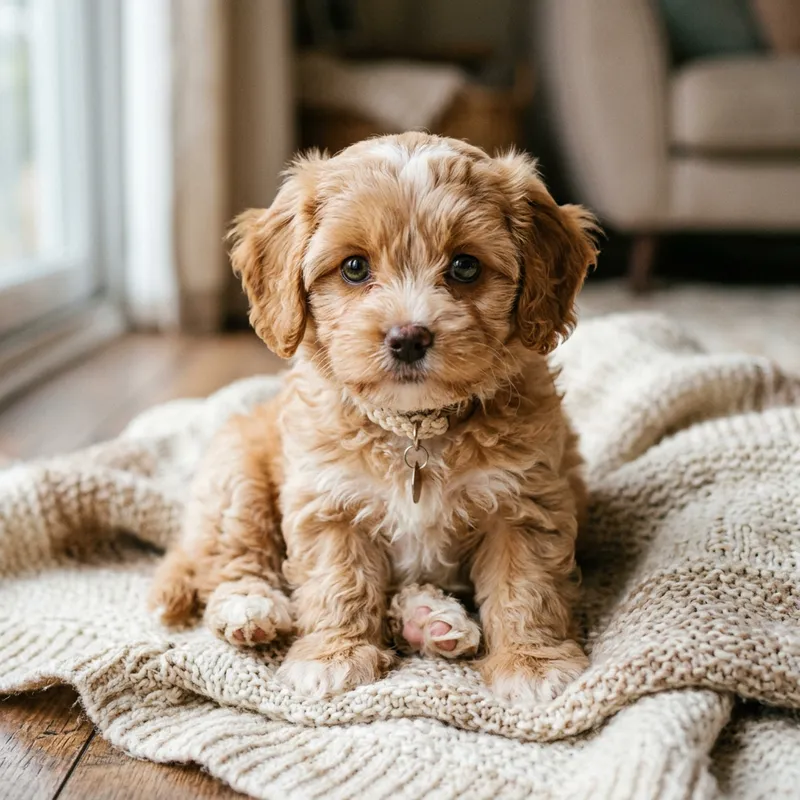 Truly Adorable Brown and White Fluffy Puppy