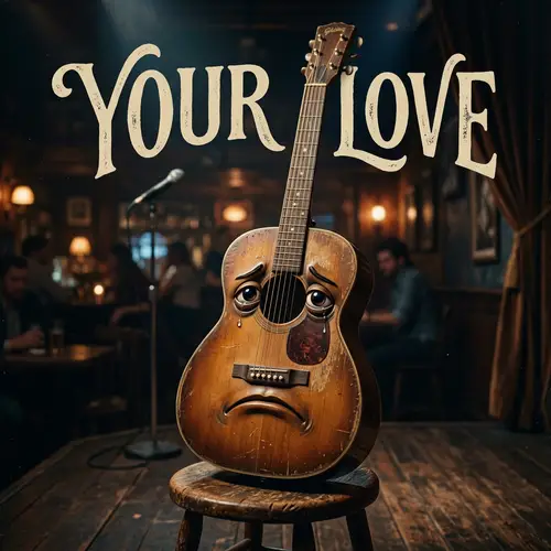 Sad Guitar Album Cover | Your Love Artwork Design