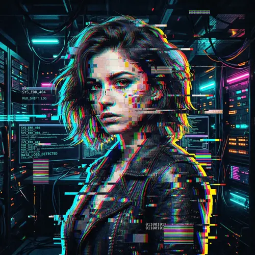 Digital Glitch Portraits: Explore Modern Tech Art