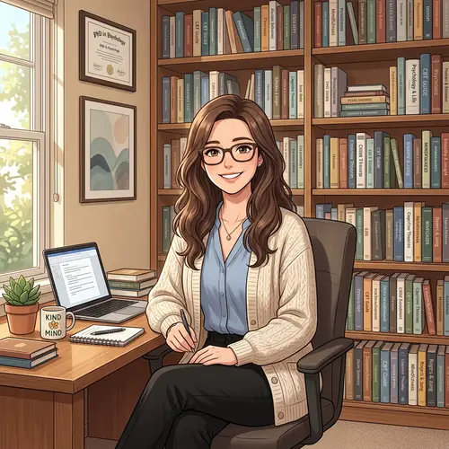 Happy Anime Style Psychologist - Professional Insight