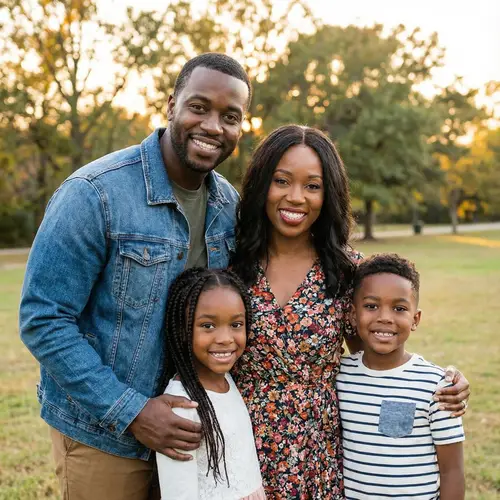 Loving Black Family Portrait – Explore Togetherness