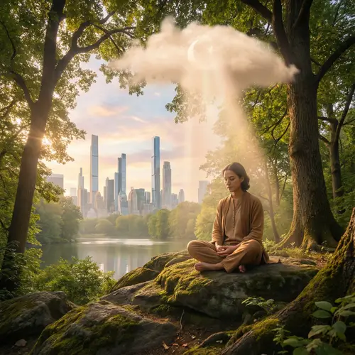Embracing Peace: Nature and Spirituality Unite