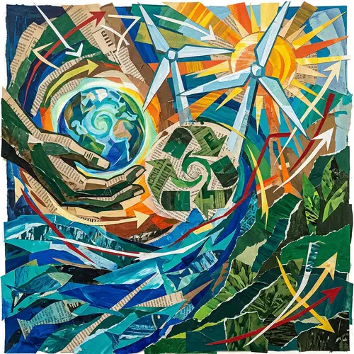 Protect Our Planet: Vibrant Abstract Art