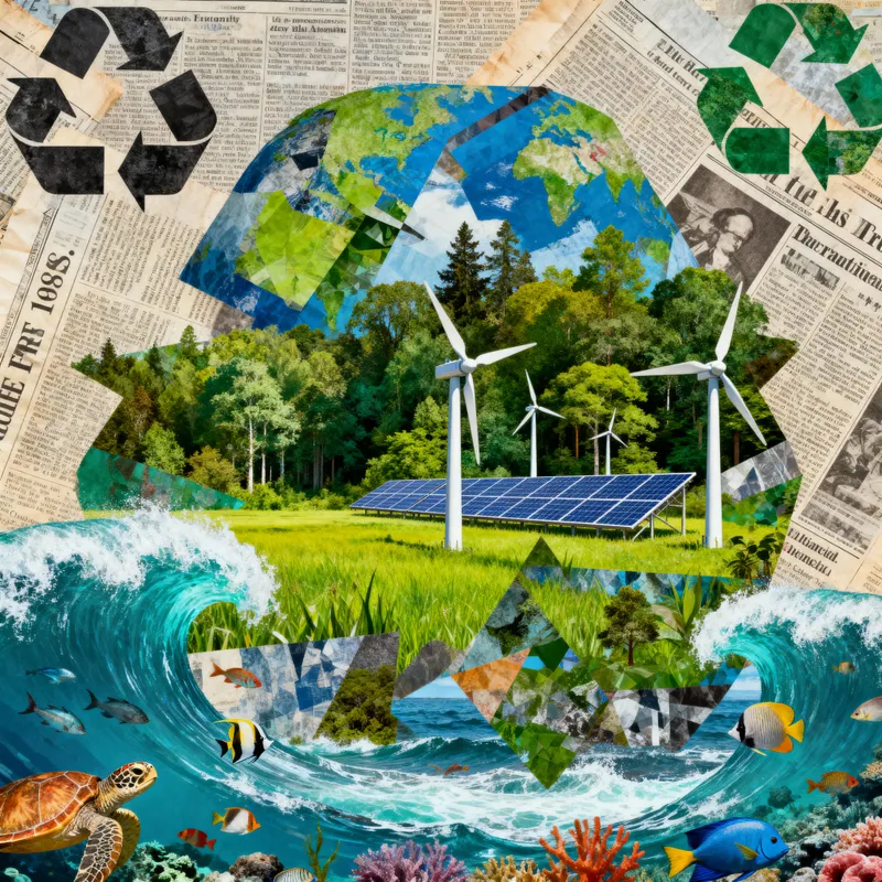 Protect Our Planet: Vibrant Abstract Art