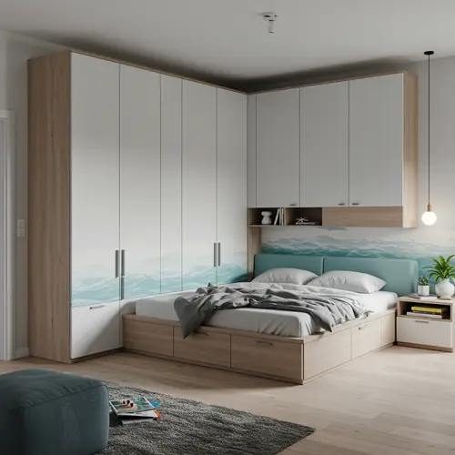 Ocean Matte Modular Master Bedroom Design