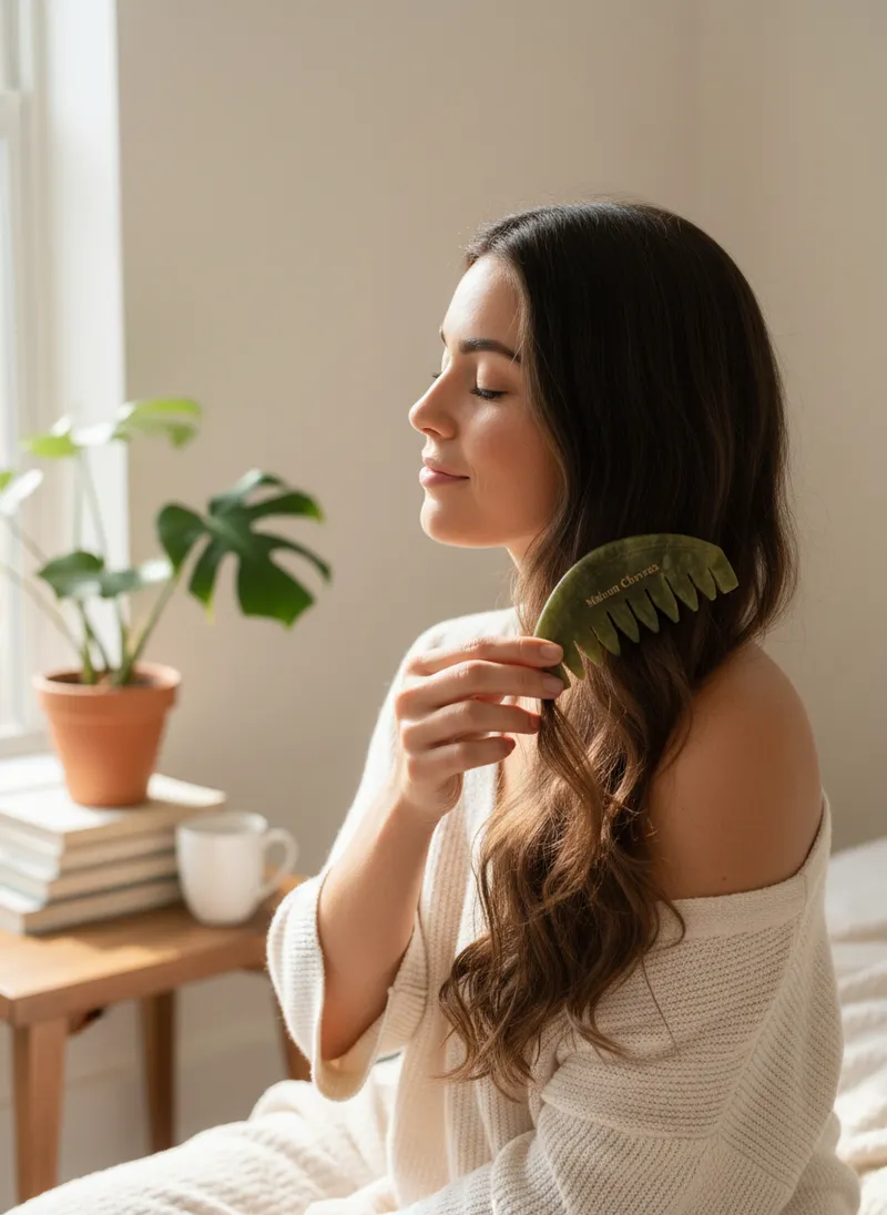Serene Gua Sha Ritual for Women's Self-Care