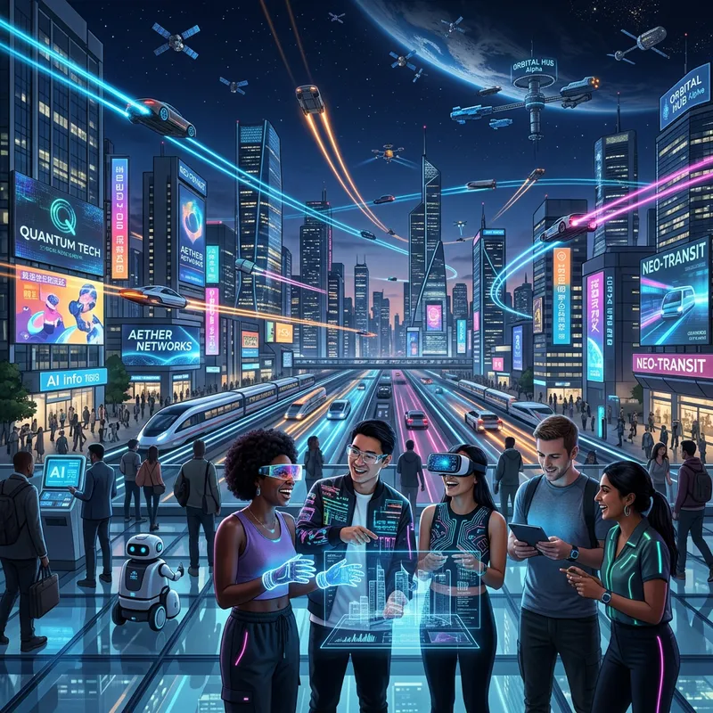 Cutting-Edge Digital Technology: Futuristic City Skyline & Innovation Cutting-Edge Digital Technology: Futuristic City Skyline & Innovation