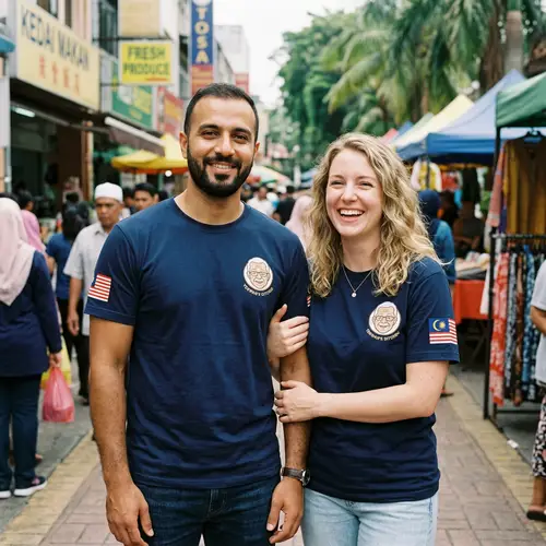 Family Day Vibe Matching Shirts with Logo of Old Man & Malaysia Flag