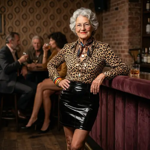 Seductive Grandma in Lingerie