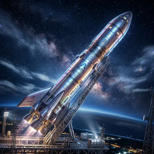 Futuristic Rocket Concept in Stunning 3D Render