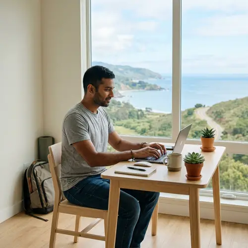 Digital Nomad Living a Minimalist Lifestyle