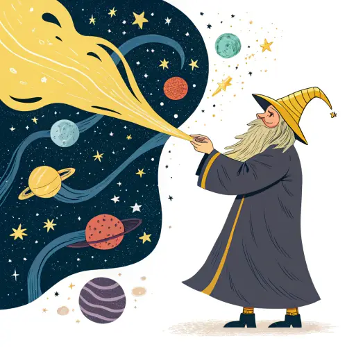 Yellow-Bearded Wizard: Acid Spitting Universe Manipulator