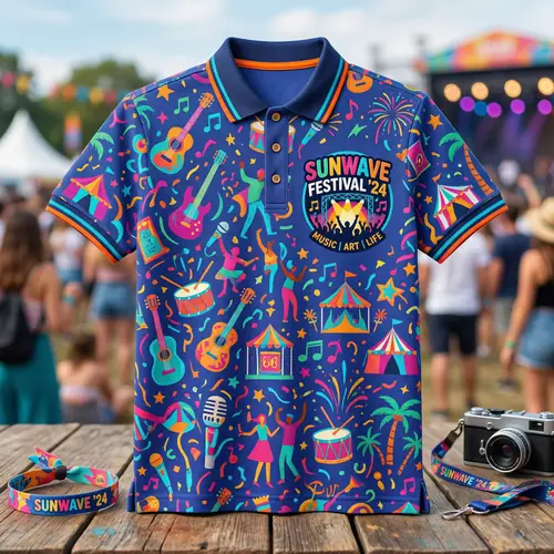 Festival Polo Shirt Design Ideas