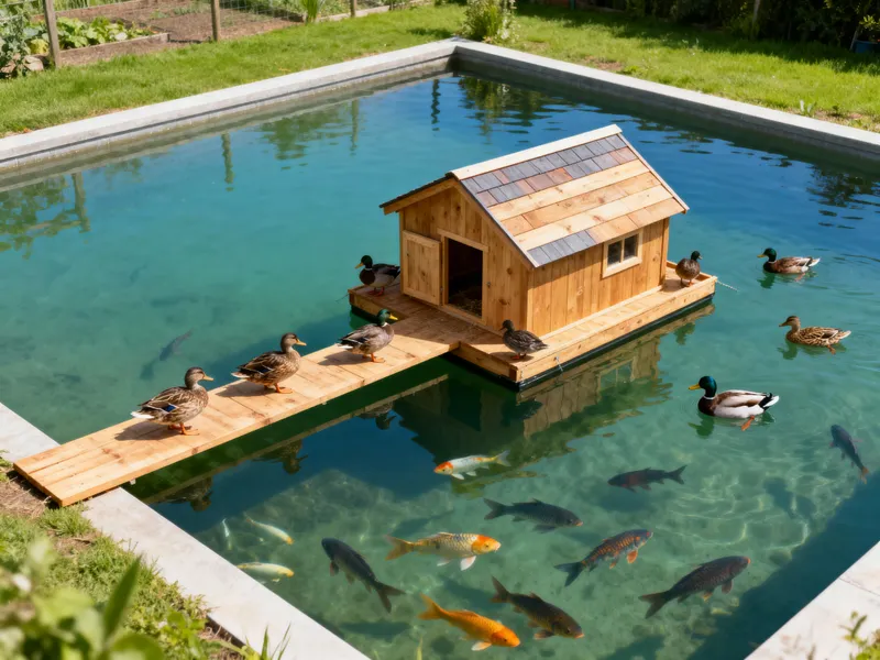 Innovative Duck and Fish Farm Design