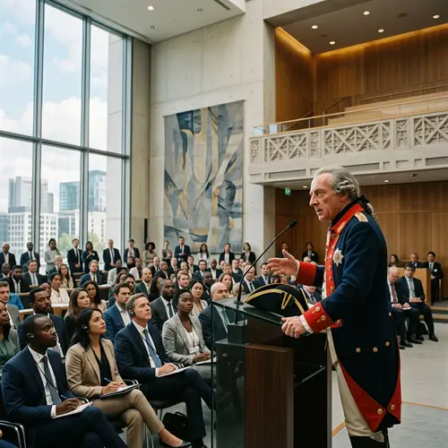 18th Century Prussian Monarch Speaks in Modern Bundestag Setting