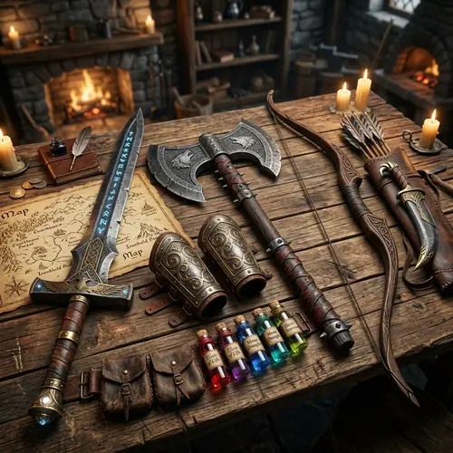 Fantasy RPG Character Items & Weapons