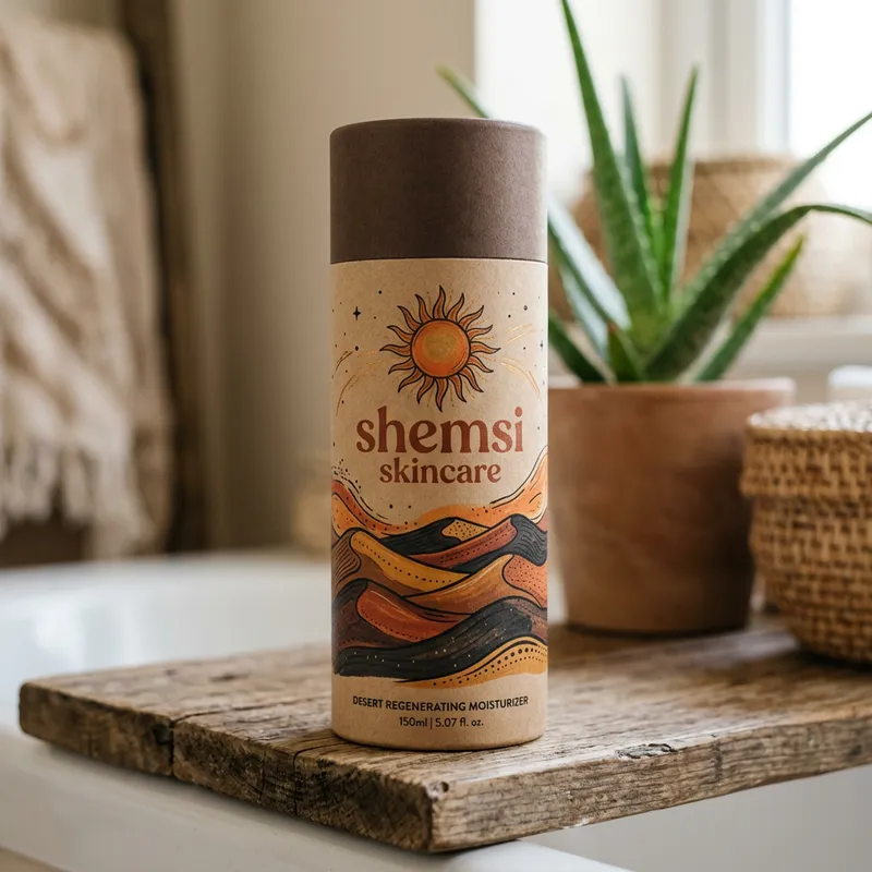Shemsi Skincare Tube Packaging Design