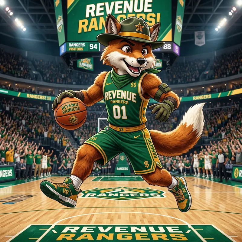 Revenue Rangers Basketball Mascot: Spirit & Energy
