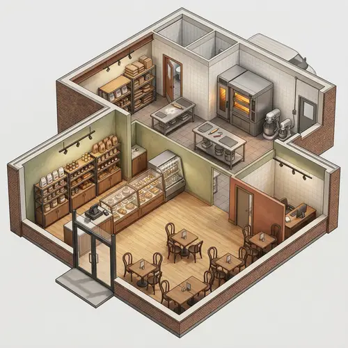 Isometric Design for a Bakery Production Plan