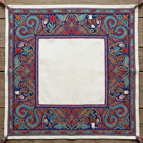 Intricate Kazakh Patterns for Catalog: Border Designs