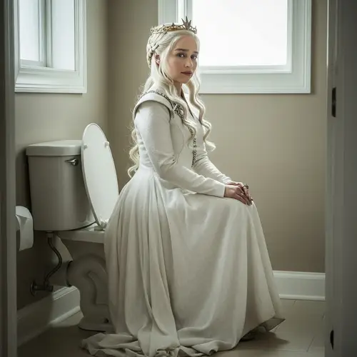 Daenerys on the Toilet - Game of Thrones Humor