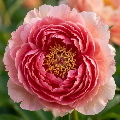 Close-Up View of Velvety Peony Rose with Vibrant Colors