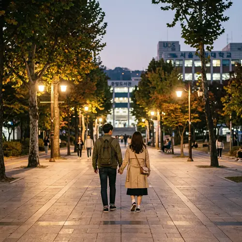 Evening Stroll at Seoul City University